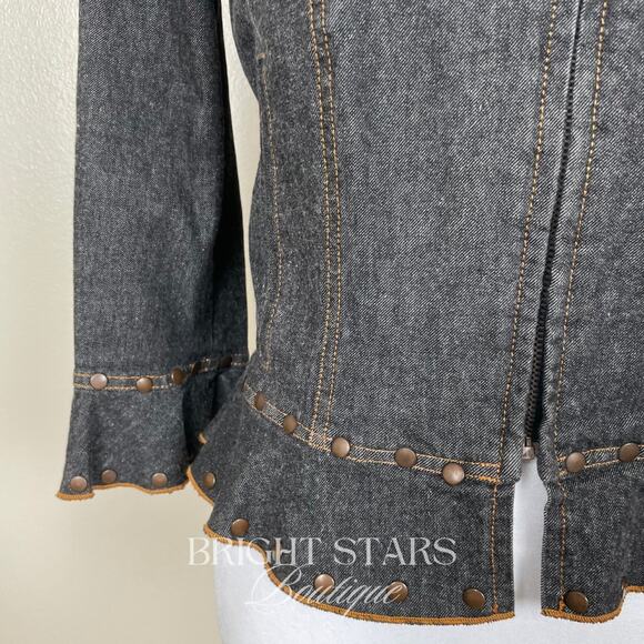 Rare Vintage Dark Denim Studded Jacket ASO Willow Rosenberg BtVS Y2K - Picture 11 of 11